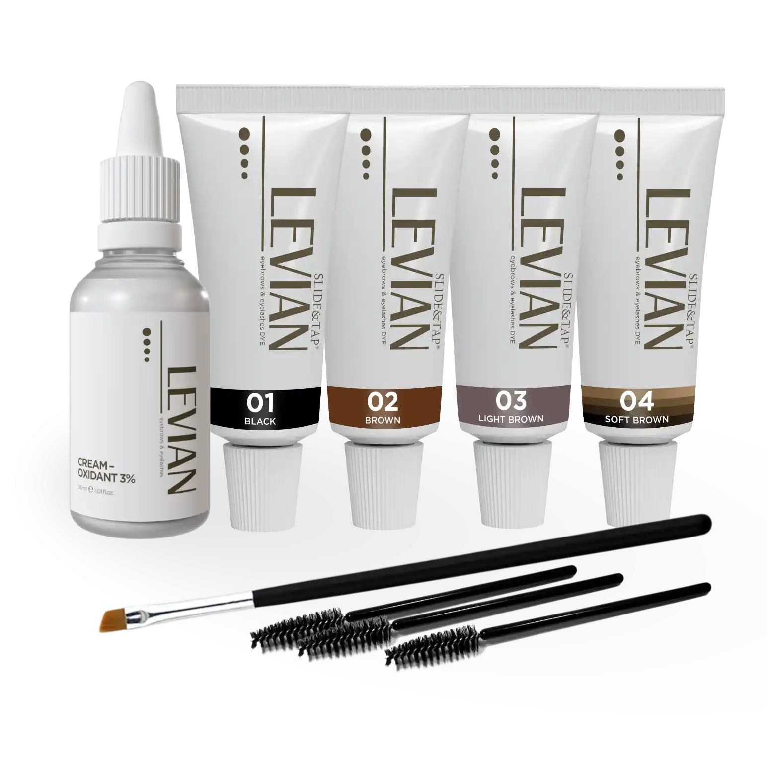 Набор краски Levian №1, (4 краски, оксид, щёточки, кисть), 1 шт.