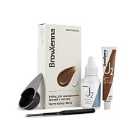 Набор для окрашивания бровей и ресниц BrowXenna® OXYGEN J2 (краска + оксид)
