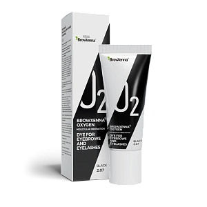 Краска для бровей и ресниц, OXYGEN J2 ВLACK 2.07
